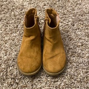 Wonder Nation brown and pink toddler girls boots